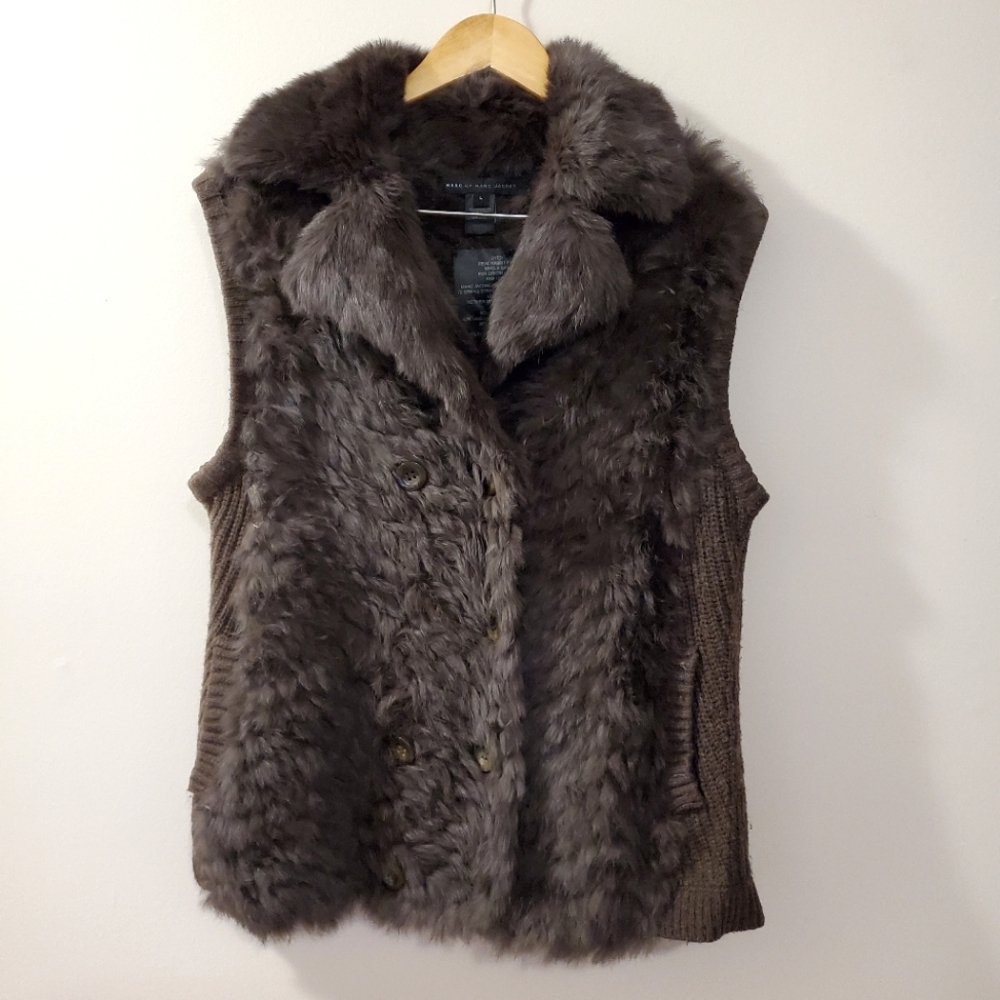 Marc Jacobs - Rabbit Fur Vest - Size L  *Please Read*